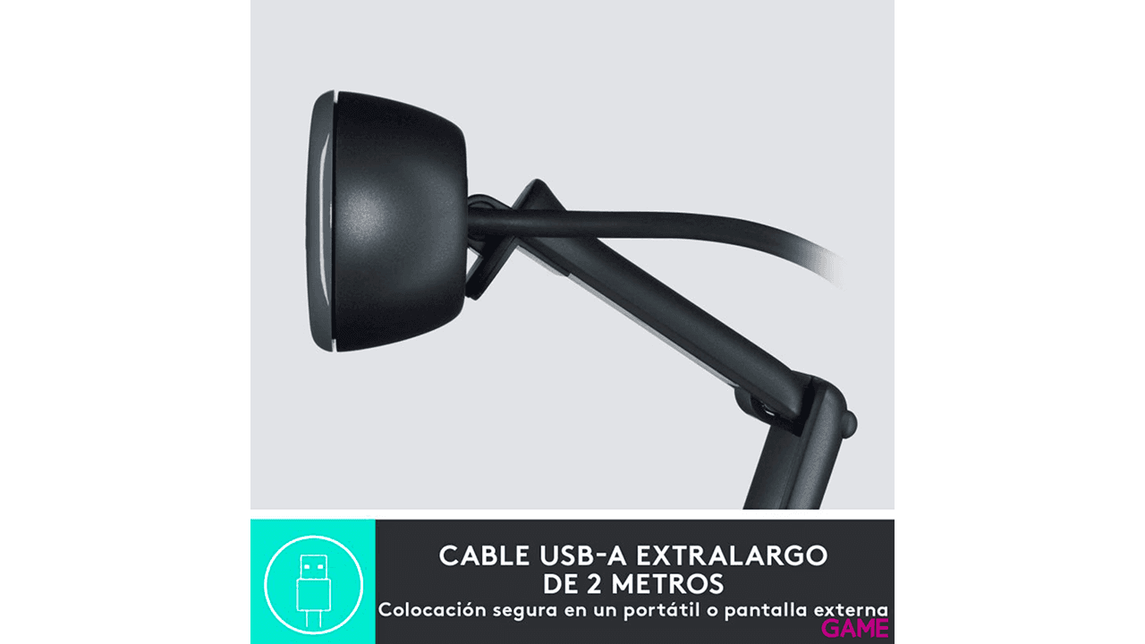 Logitech C505e USB Negro - Webcam