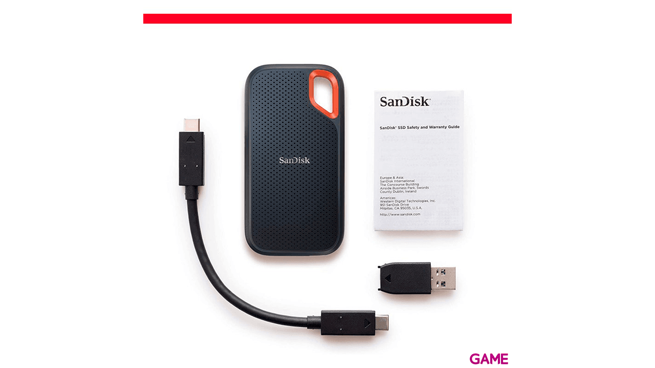 SanDisk Extreme Portable V2 1TB Negro - Disco Duro Externo