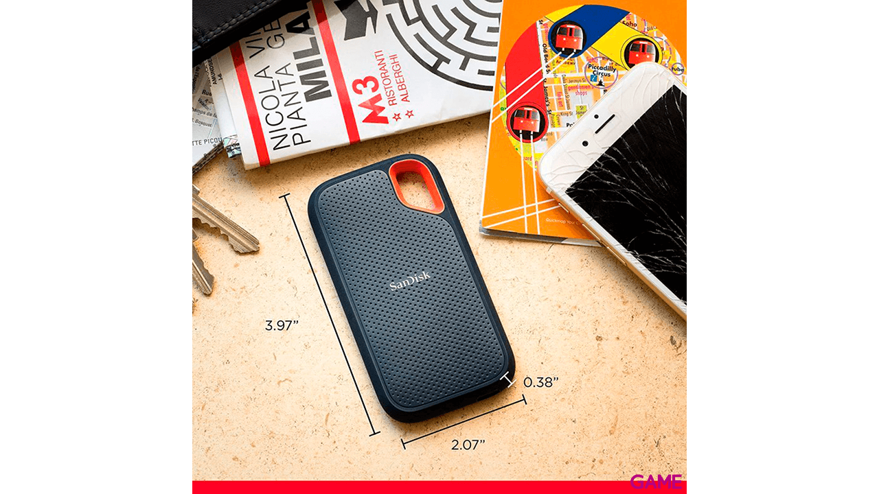 SanDisk Extreme Portable V2 1TB Negro - Disco Duro Externo