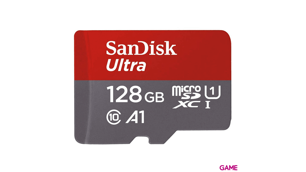Sandisk Ultra MicroSDXC 128GB + Adaptador 100MB/S CLASS 10 UHS-I - Tarjeta Memoria