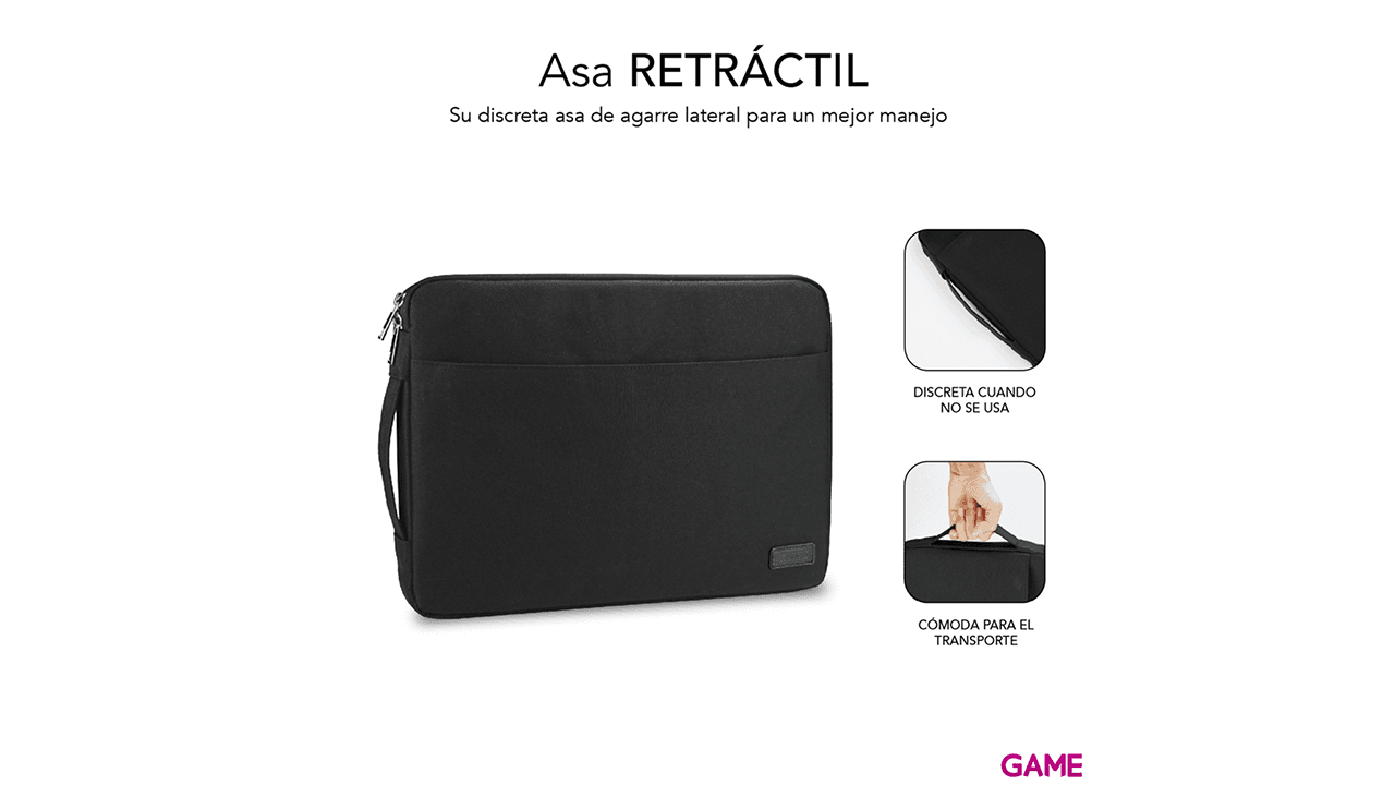 Subblim Urban Laptop Sleeve 15,6" Negro - Funda