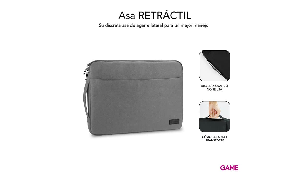 SUBBLIM Urban Laptop Sleeve 13,3-14" Grey - Funda