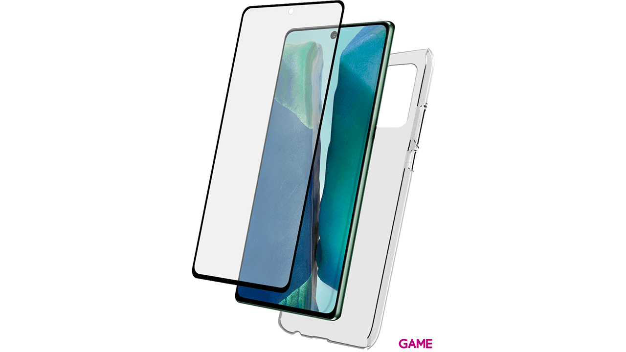 BigBen Carcasa y Protector Pantalla Cristal 2,5D Galaxy Note 20 - Protector