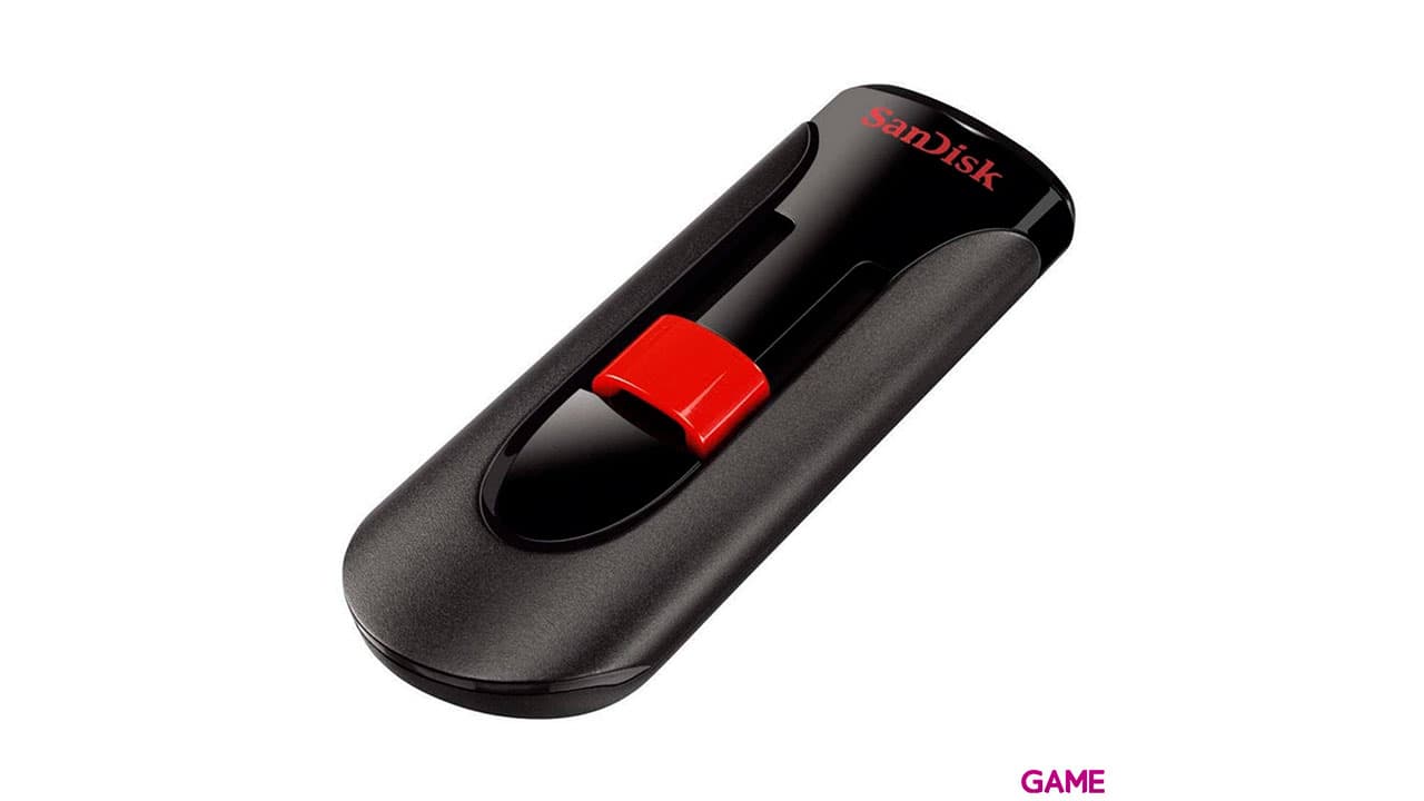 SanDisk Cruzer Glide 128GB USB A 2.0 Negro Rojo - Pendrive