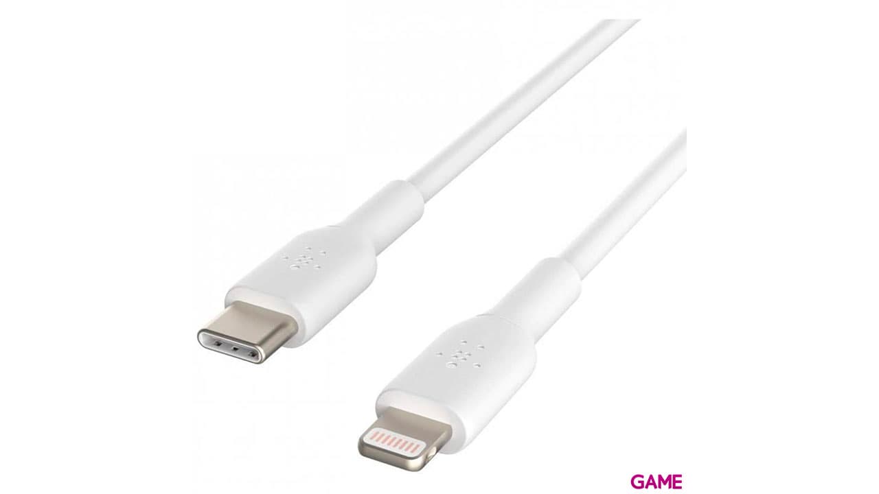 Belkin CAA003BT1MWH cable de conector Lightning 1 m Blanco