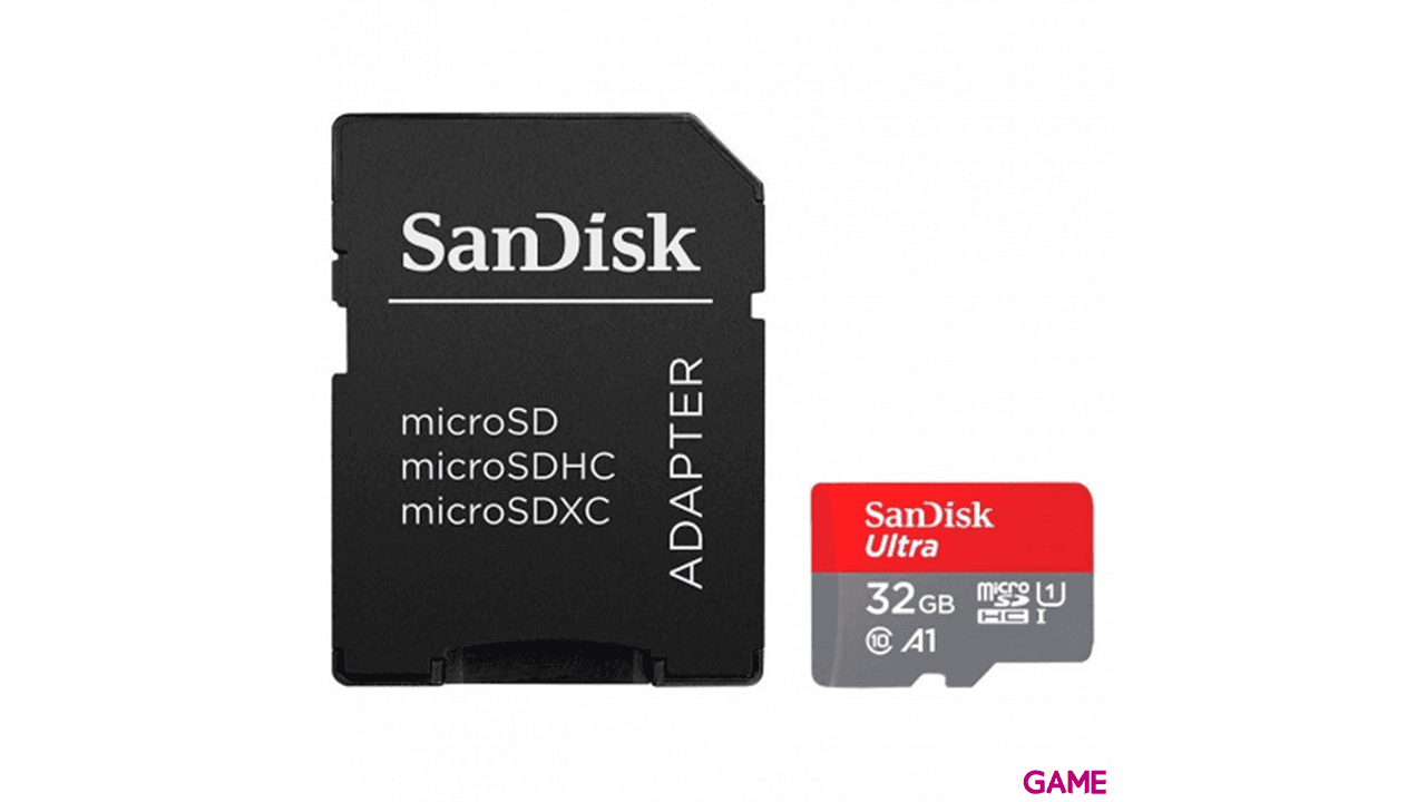 SanDisk Ultra microSD 32GB MiniSDHC UHS-I Clase 10 - Tarjeta Memoria