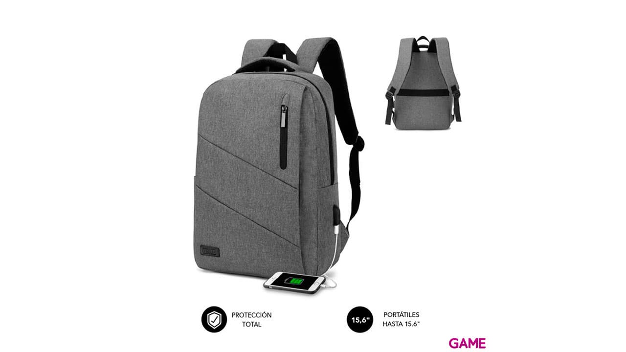 Subblim City Backpack 15.6" Gris - Mochila