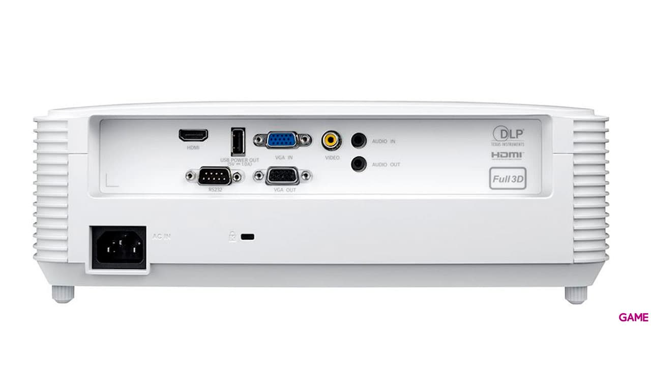 Optoma X309ST videoproyector Proyector para escritorio 3700 lúmenes ANSI DLP XGA (1024x768) 3D Blanco