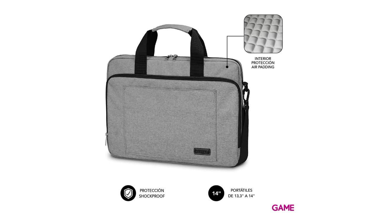 Subblim Air Padding Laptop bag 13,3-14" Gis - Maletin