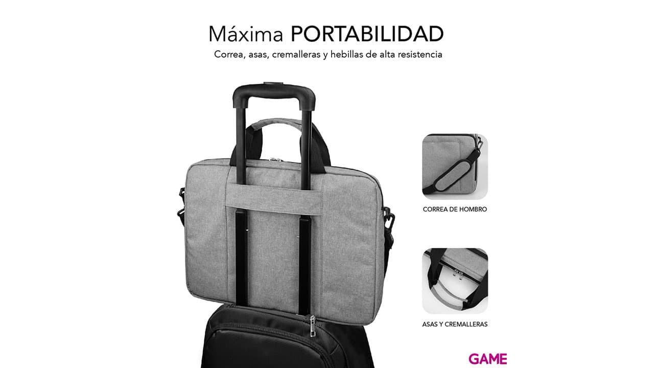 Subblim Air Padding Laptop bag 13,3-14" Gis - Maletin