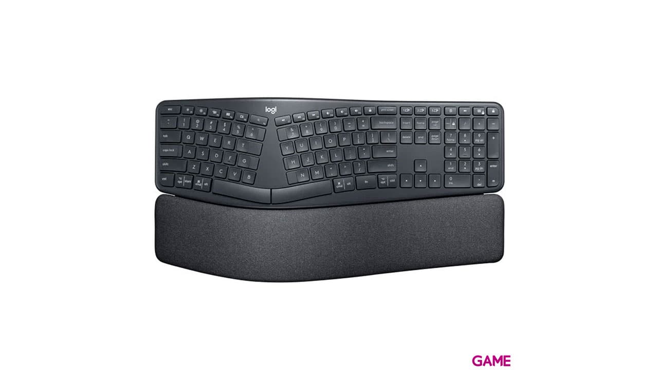 Logitech Ergo K860 teclado RF Wireless + Bluetooth Español Negro