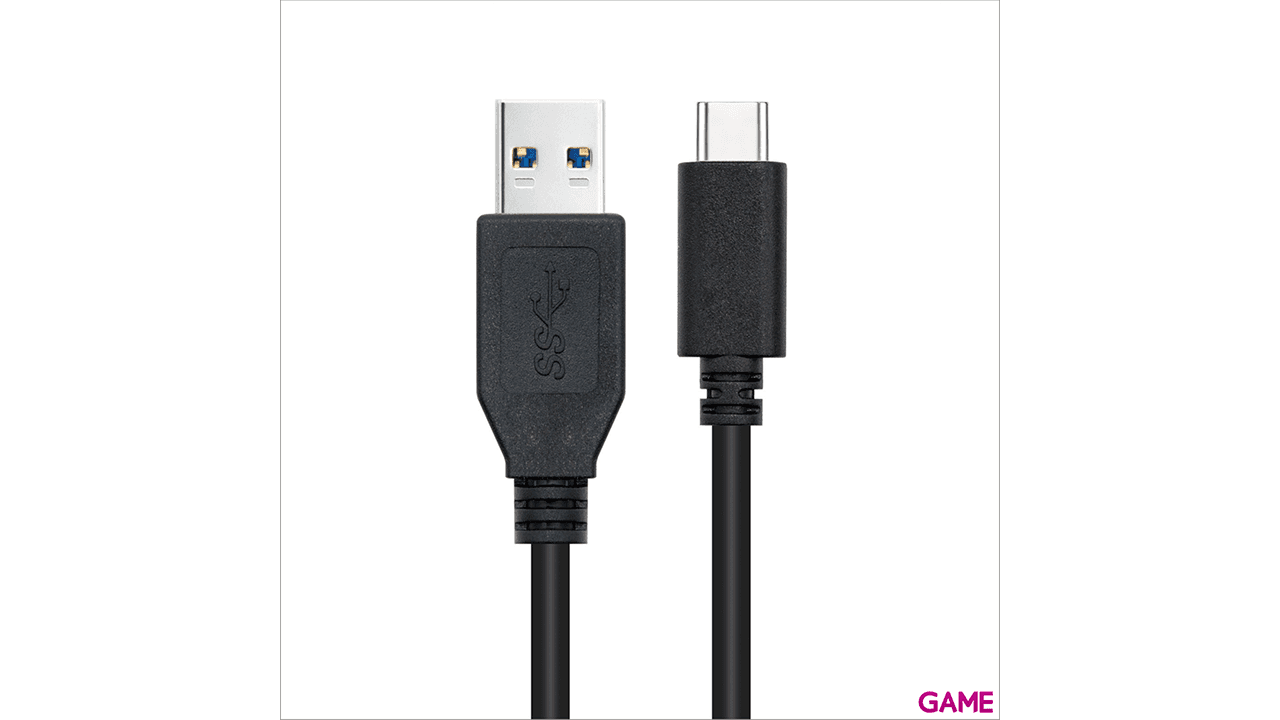 Nanocable 3.1 Gen2 10Gbps 3A, tipo USB-C/M-A/M, negro, 1.5 m - Cable