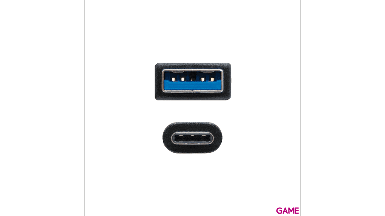 Nanocable 3.1 Gen2 10Gbps 3A, tipo USB-C/M-A/M, negro, 1.5 m - Cable