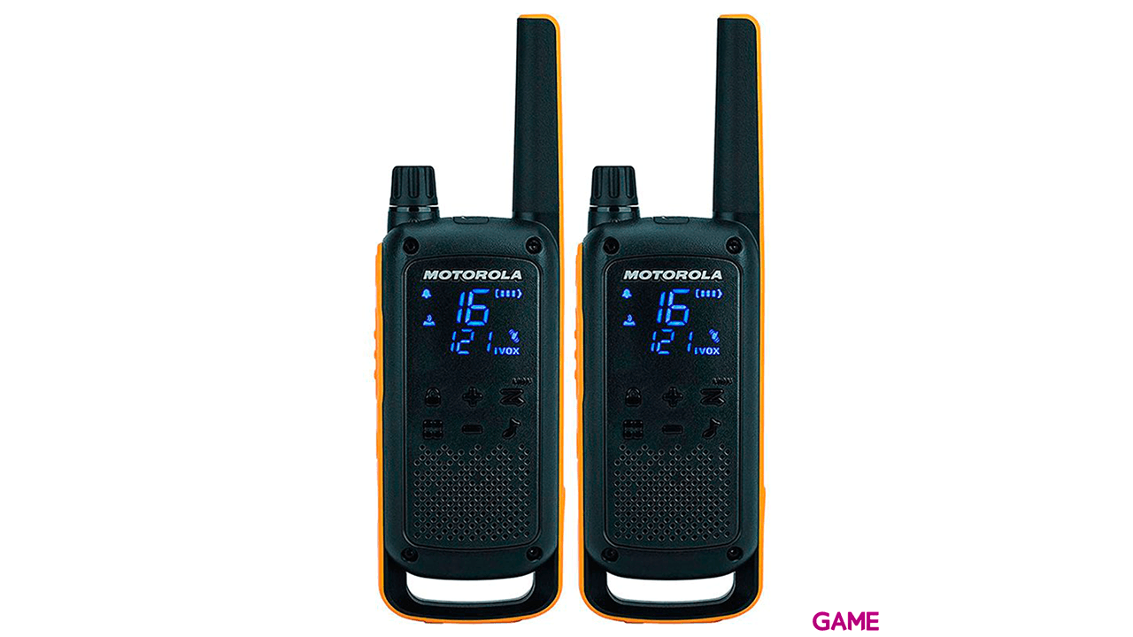 Motorola Talkabout T82 two-way - 16 canales 446 - 446.2 MHz Negro Naranja - Walkie Talkie