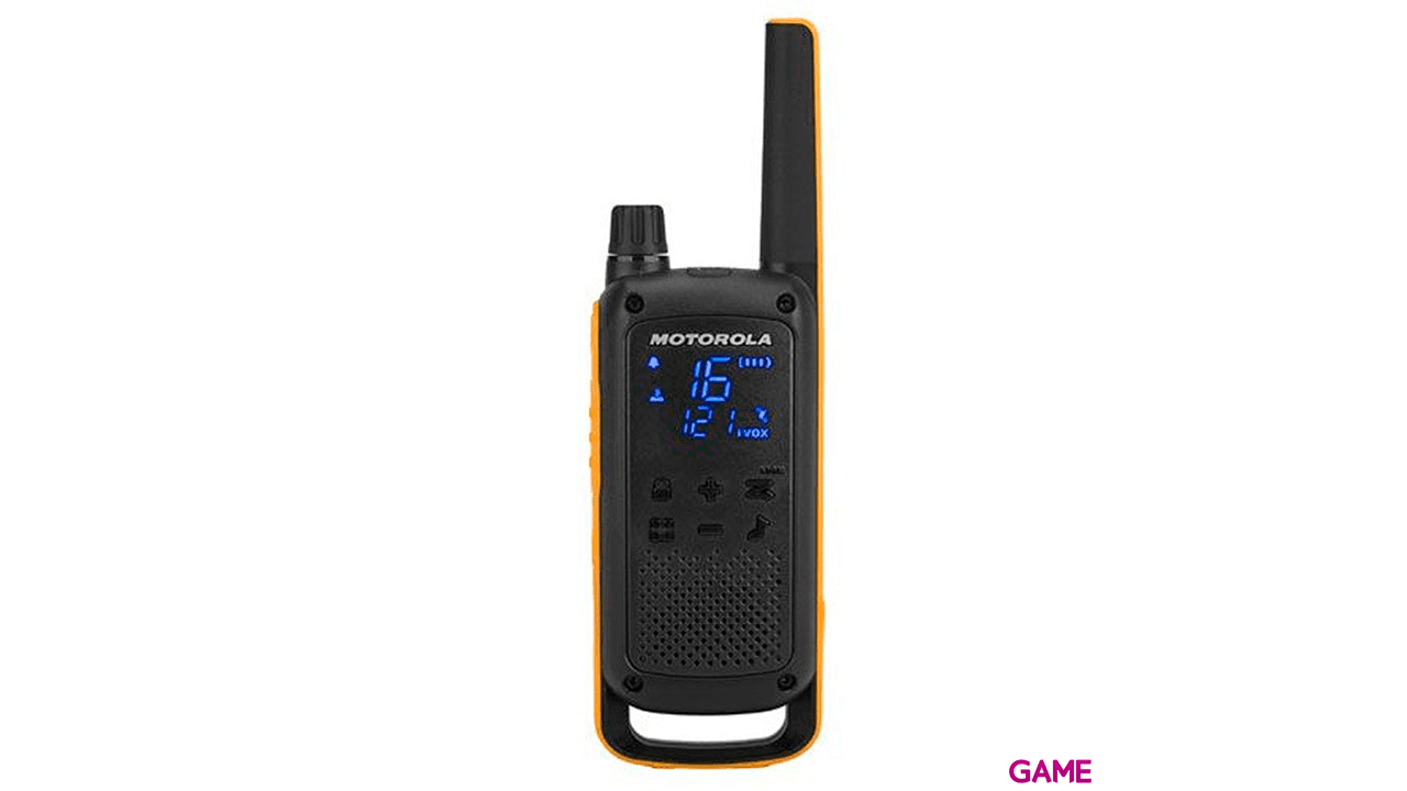 Motorola Talkabout T82 two-way - 16 canales 446 - 446.2 MHz Negro Naranja - Walkie Talkie