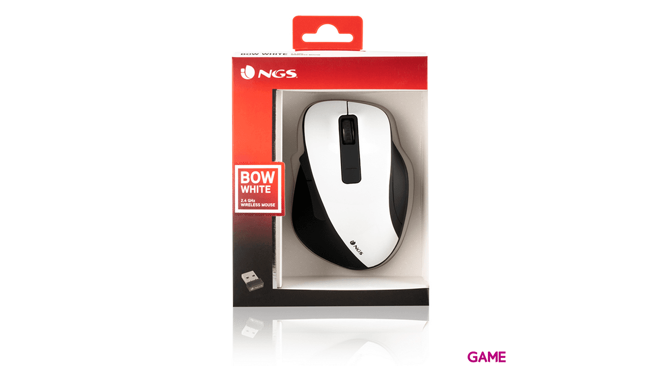 NGS Bow RF inalámbrico Óptico 1600DPI - Raton