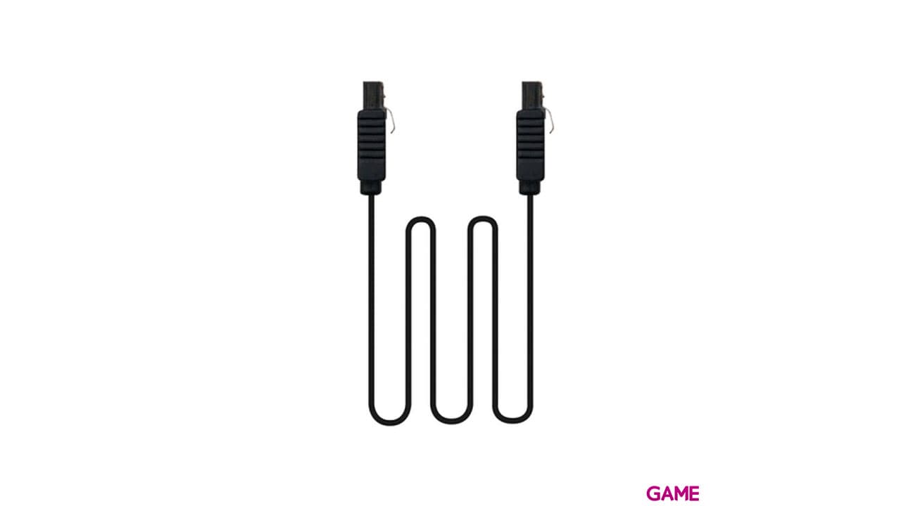 Nanocable SATA III 6G Con Anclajes Negro 0.5m - Cable