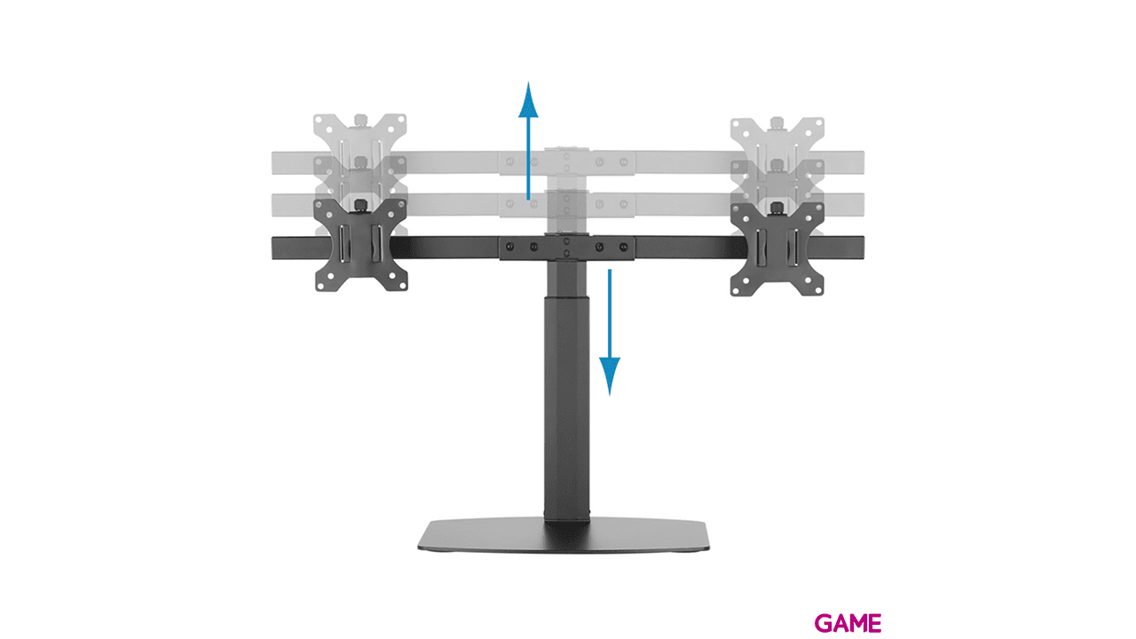 TooQ Soporte 2 pantallas 17"-27" - Soporte