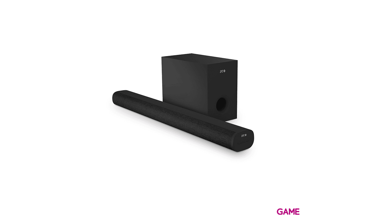 BARRA DE SONIDO+SUBWOOFER SPC SUANA NEGRA
