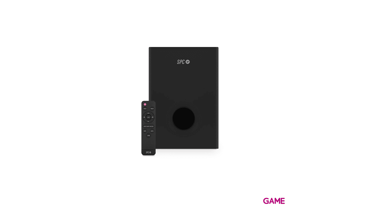 BARRA DE SONIDO+SUBWOOFER SPC SUANA NEGRA