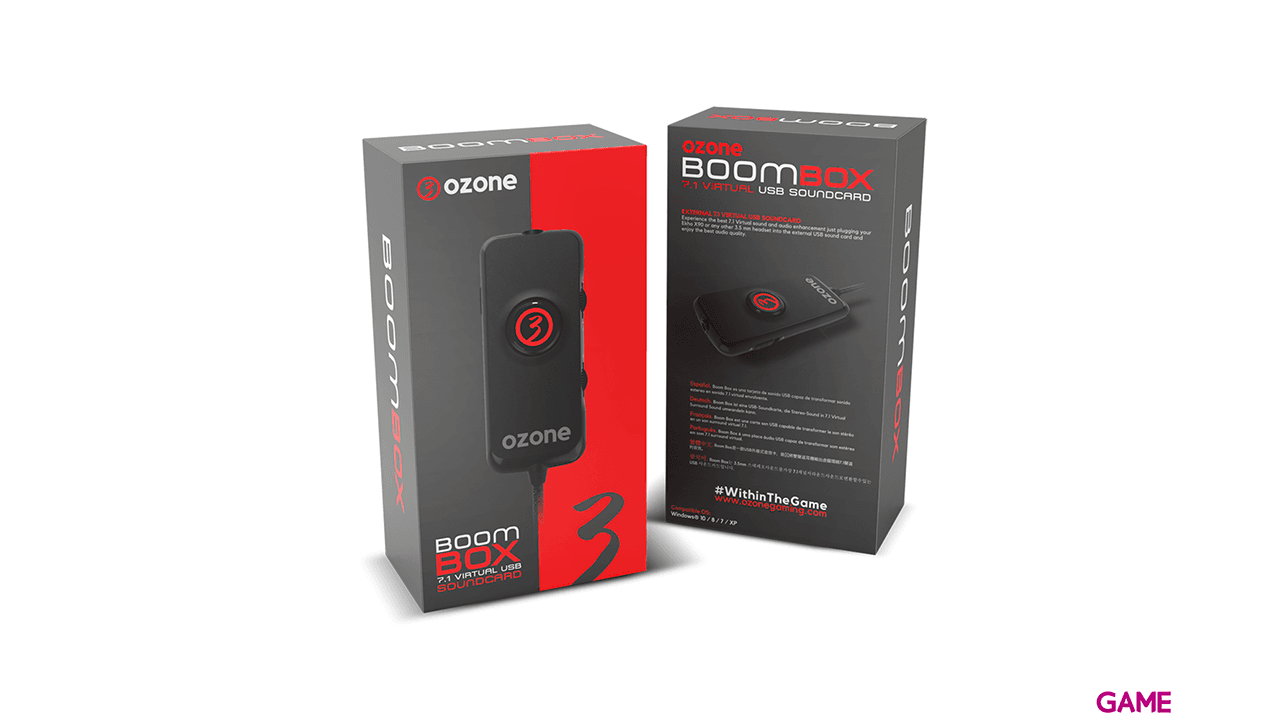 Ozone Boombox 7.1 USB Sound Card - Tarjeta de Sonido