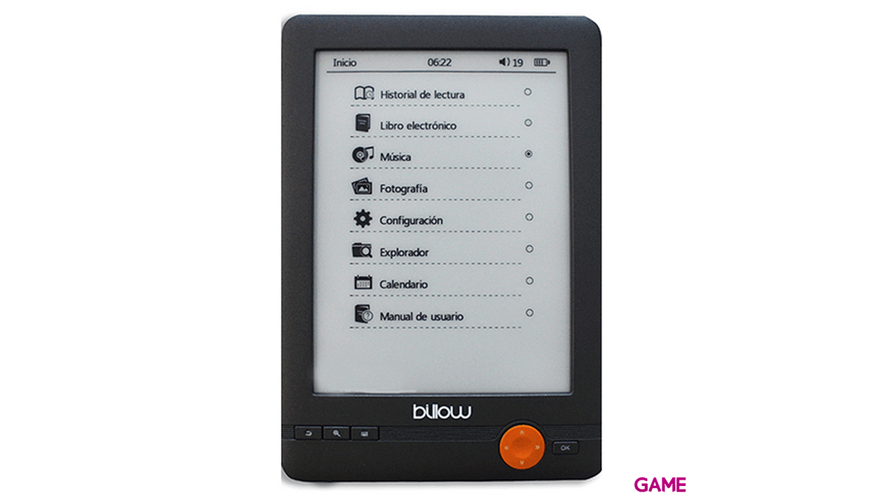 Billow E03E lectore de e-book 4 GB Gris