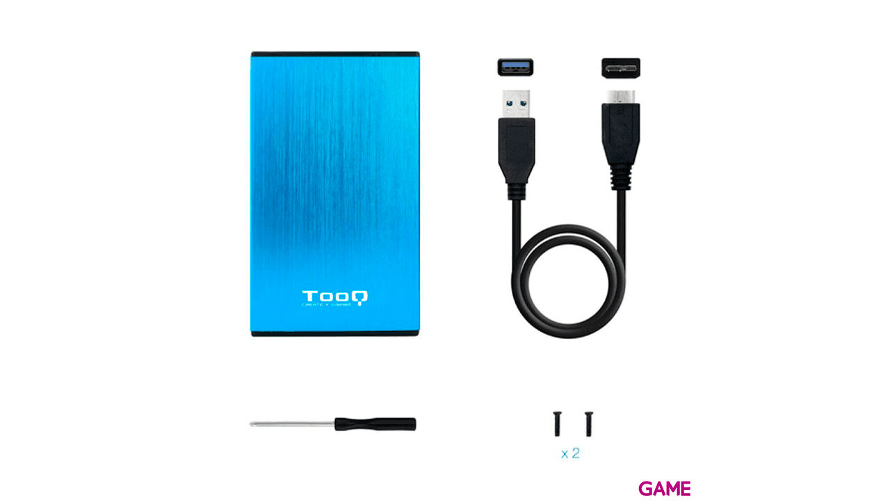 TooQ TQE-2527BL Caja disco 2.5´´ - Accesorio