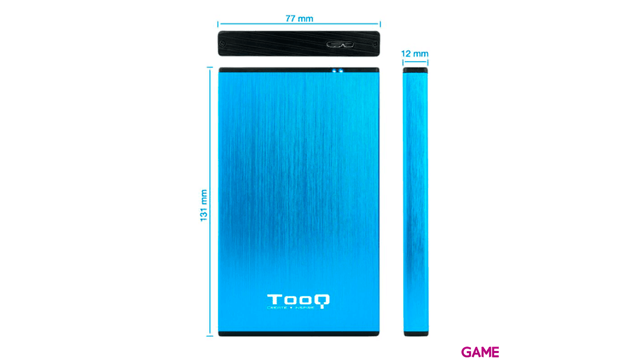 TooQ TQE-2527BL Caja disco 2.5´´ - Accesorio