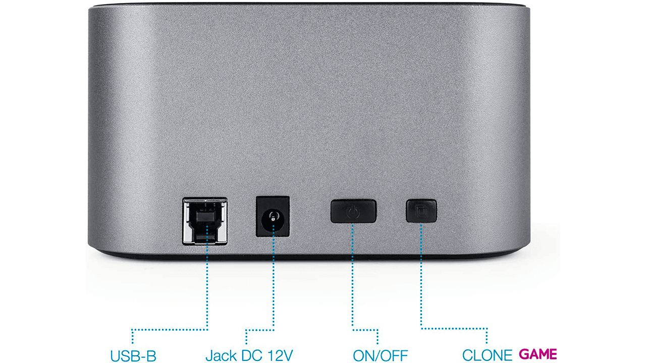 TooQ TQDS-805G USB 3.2 Gen 1 (3.1 Gen 1) Type-B Aluminio - Adaptador