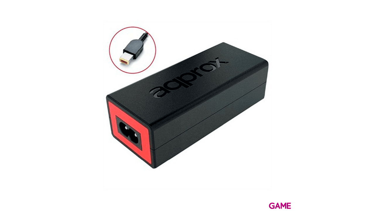 Approx AC ADAPTER PARA LENOVO NOTEBOOK 65W 11x5mm adaptador e inversor de corriente Interior Negro, Rojo