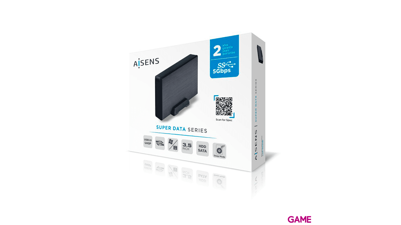 Aisens ASE-3530B 3.5´´ SATA a USB 3.0/USB 3.1 Gen1 Negra - Adaptador