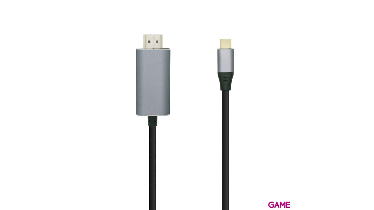 Aisens Cable conversor USB-C a HDMI 4K@60HZ USB-C/M-HDMI/M Negro 1.8m - Cable Adaptador