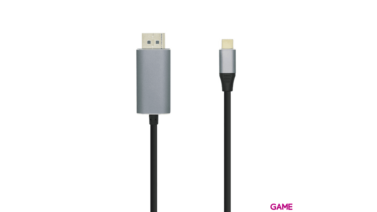 Aisens Conversor USB C a Displayport 4K 60HZ  USB C M DP M Negro 1.8m - Cable