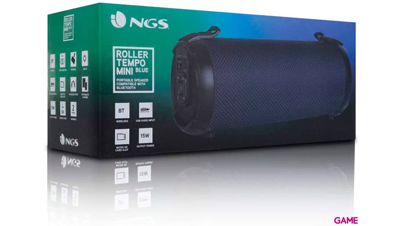 NGS ELEC-SPK-0635 Estereo 15W Negro Azul - Altavoz