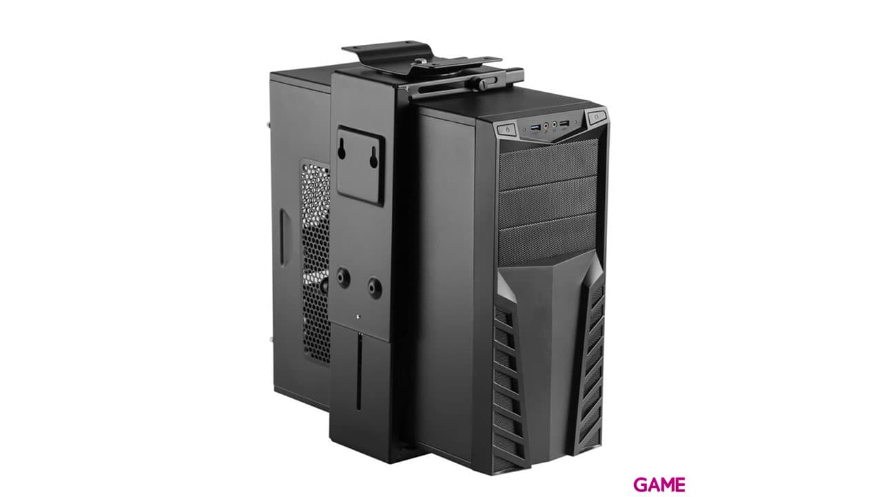 Ewent EW1293 soporte de CPU Soporte para instalación de CPU bajo mesa Negro