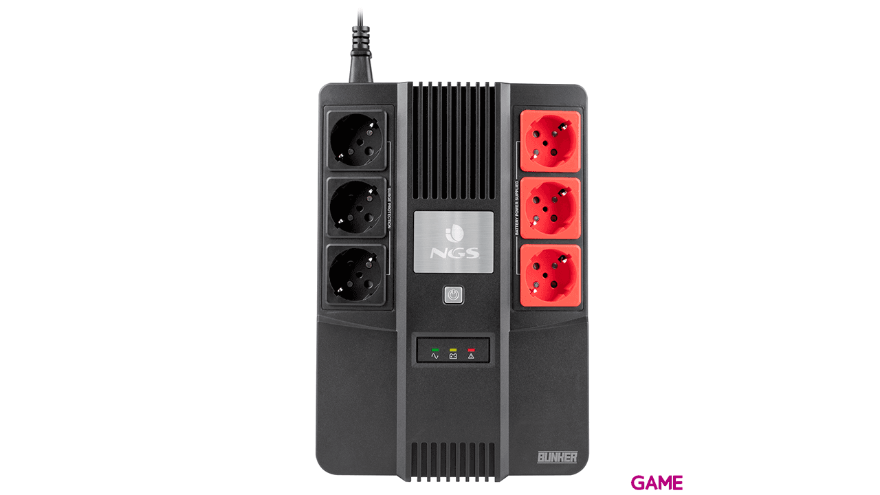 NGS Fortress Bunker 600VA 350W 6 salidas AC - SAI