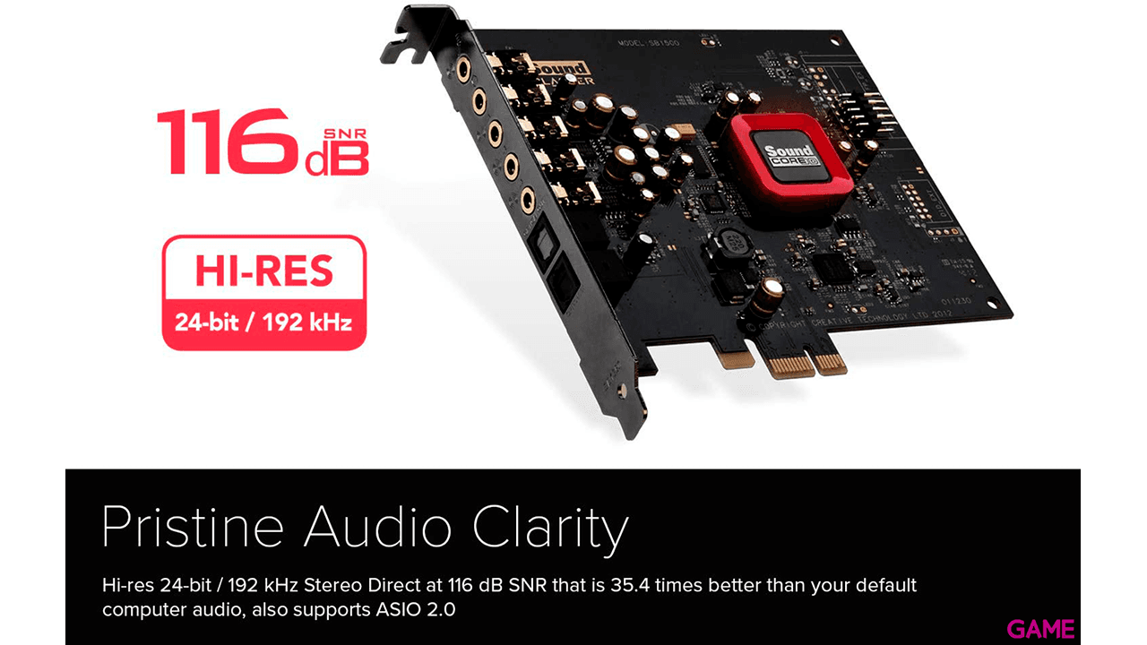Creative Labs Sound Blaster Z SE Interno 7.1 canales PCI-E - Tarjeta Sonido