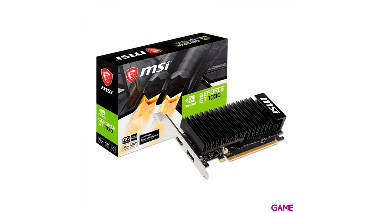 MSI GeForce GT 1030 2GHD4 LP OC - Tarjeta Grafica Gaming