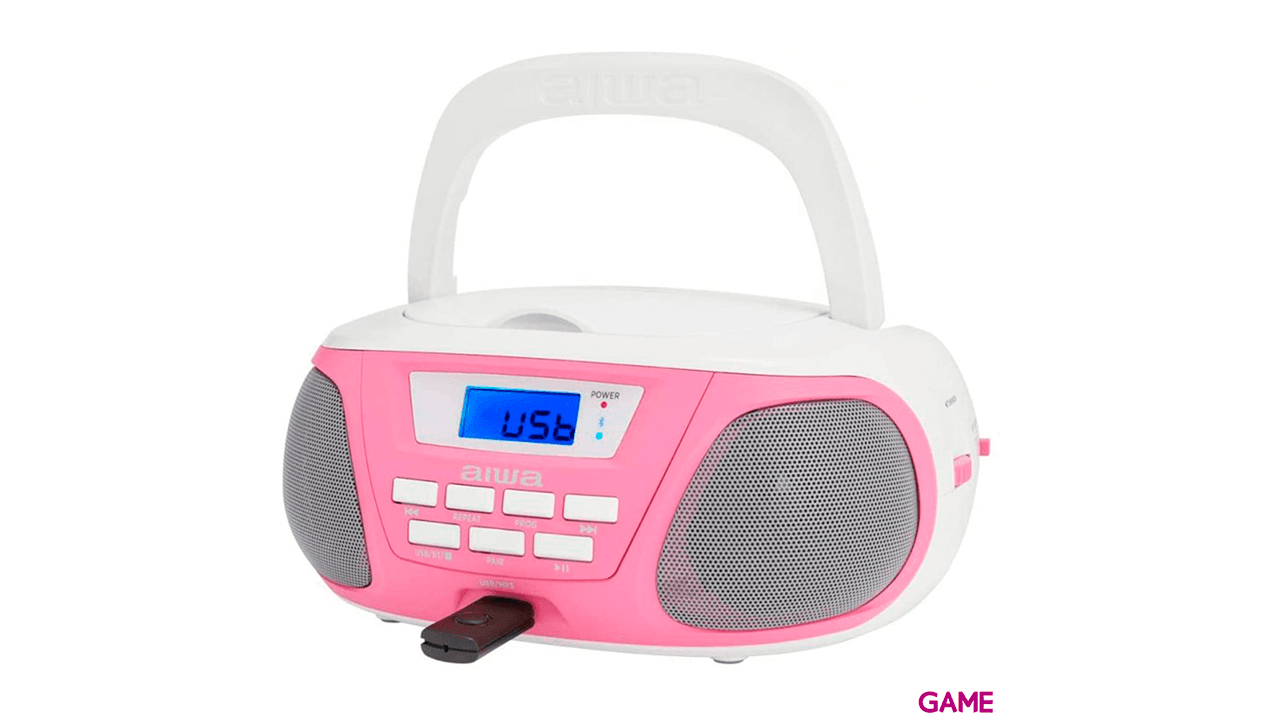 Aiwa Boombox BBTU-300PK - Bluetooth CD USB MP3 - Radio CD