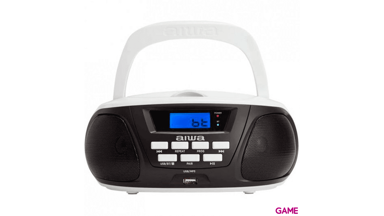 Aiwa Boombox BBTU-300BW - Bluetooth CD USB MP3 - Radio CD