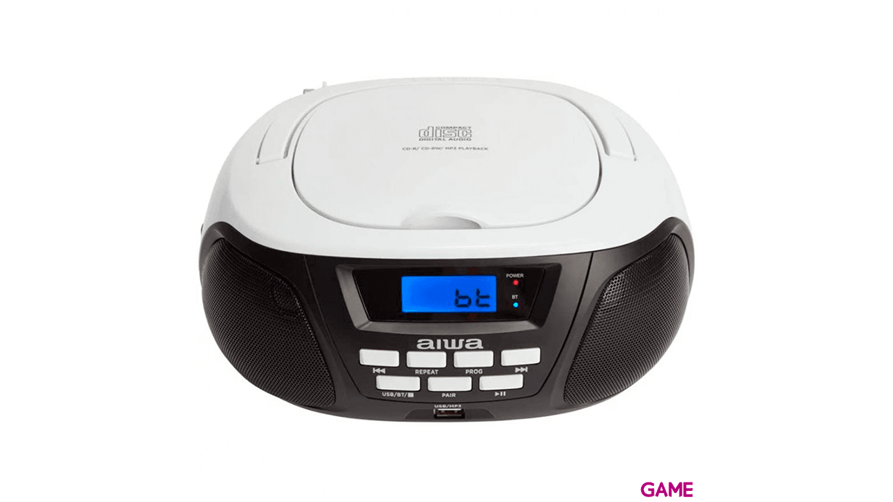 Aiwa Boombox BBTU-300BW - Bluetooth CD USB MP3 - Radio CD