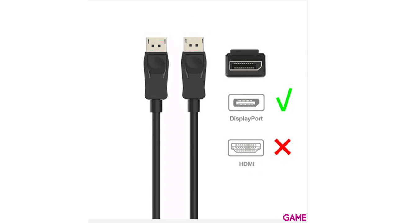 Ewent EW-140100-020-N-P DisplayPort 2m Negro - Cable
