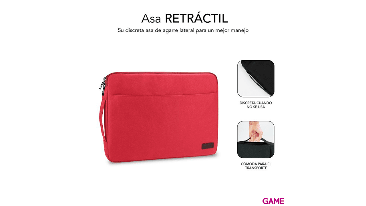 Subblim Urban Laptop Sleeve 15,6" Roja - Funda