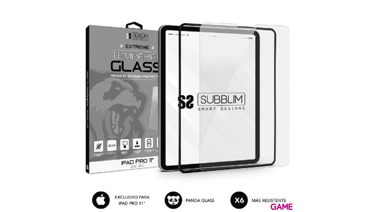 Subblim Extreme Tempered Glass iPad Pro 11´´ 2020 - 2018 - Protector Pantalla
