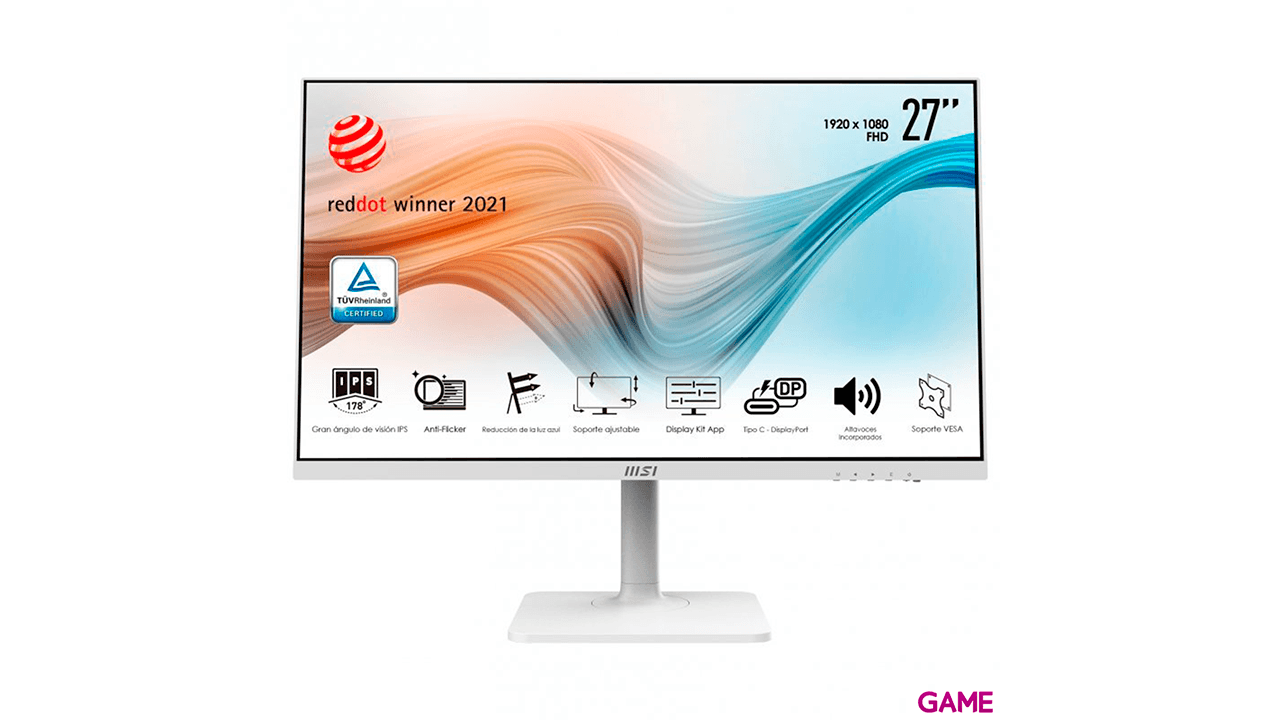 MSI Modern MD271PW 27´´ - LED - Full HD - Blanco - Monitor