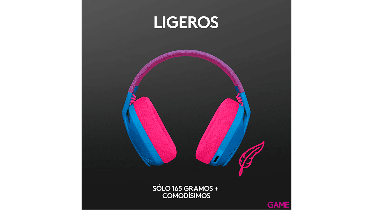 Logitech G435 Lightspeed Wireless Azul PC - PS5 - PS4 - Switch - Movil - Auriculares Gaming