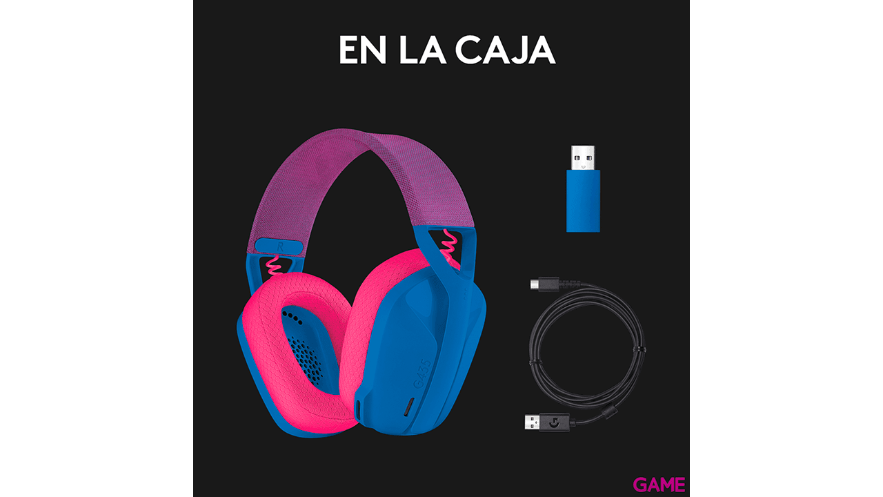 Logitech G435 Lightspeed Wireless Azul PC - PS5 - PS4 - Switch - Movil - Auriculares Gaming