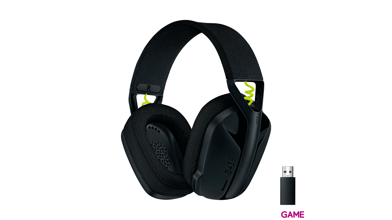 Logitech G435 Lightspeed Wireless negro PC - PS5 - PS4 - Switch - Movil - Auriculares Gaming