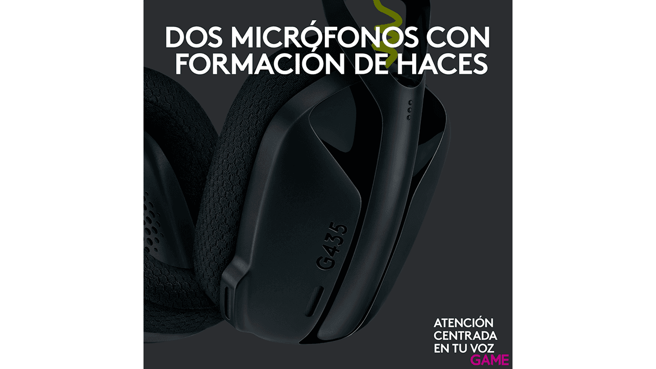 Logitech G435 Lightspeed Wireless negro PC - PS5 - PS4 - Switch - Movil - Auriculares Gaming