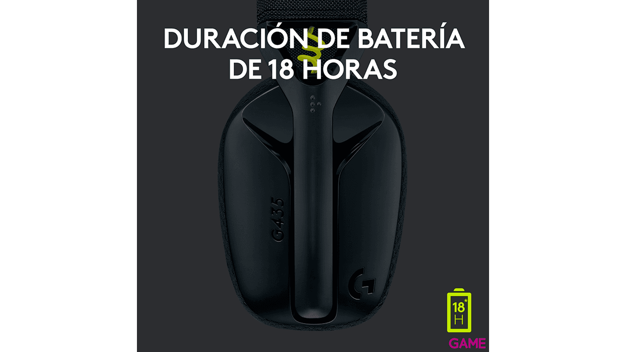 Logitech G435 Lightspeed Wireless negro PC - PS5 - PS4 - Switch - Movil - Auriculares Gaming